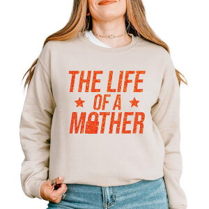 Simply Sage Market ���f�B�[�X �g�b�v�X T�V���c �X�E�F�b�g Simply Sage Markethe Life Of A Mother Glitter - Womensweatshirt Dust