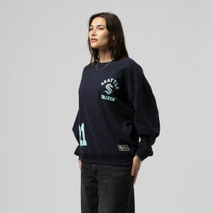 �~�b�`�F��&�l�X ���f�B�[�X �g�b�v�X T�V���c ���B���e�[�W �N���[�l�b�N �X�E�F�b�g Women's Mitchell & Ness Deep Sea Blue Seattle Kraken Vintage Crewneck Sweatshirt Krk Blue �u���[