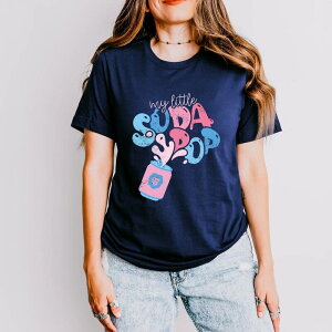Simply Sage Market ���f�B�[�X �g�b�v�X T�V���c Simply Sage Market My Little Soda Pop - Short Sleeve Tee True Navy �l�C�r�[
