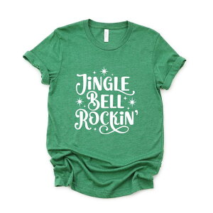 Simply Sage Market ���f�B�[�X �g�b�v�X T�V���c Simply Sage Market Jingle Bell Rockin' Sparkle - Womenshort Sleeve Tee Grass