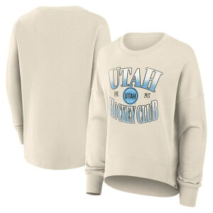�t�@�i�e�B�N�X ���f�B�[�X �g�b�v�X T�V���c �X�E�F�b�g Women's Fanatics Cream Utahockey Club Oversized Slice Pullover Sweatshirt Utm Beige �x�[�W��