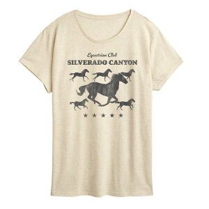 �A�j���L�����N�^�[ ���f�B�[�X �g�b�v�X T�V���c �O���t�B�b�N Licensed Character Women's Equestrian Club Silverado Canyon Graphic Tee Birch