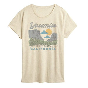 �A�j���L�����N�^�[ ���f�B�[�X �g�b�v�X T�V���c �O���t�B�b�N Licensed Character Women's Yosemite California Graphic Tee Birch