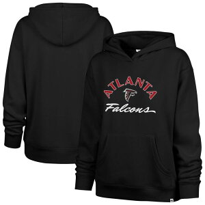 �t�H�[�e�B�Z�u���u�����h ���f�B�[�X �g�b�v�X T�V���c �p�[�J�[ 47 Brand Women's '47 Black Atlanta Falcons Whirlwind Naomi Pullover Hoodie Fal Black �u���b�N