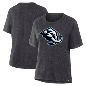 �t�@�i�e�B�N�X ���f�B�[�X �g�b�v�X T�V���c ���S Women's Fanatics Heather Charcoal Utah Mammoth Primary Logo Legacy T-Shirt Utm Charco �`���R�[��