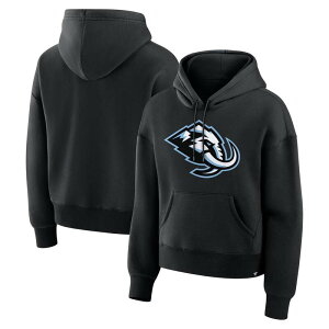 �t�@�i�e�B�N�X ���f�B�[�X �g�b�v�X T�V���c ���S �t���[�X �p�[�J�[ Women's Fanatics Black Utah Mammoth Primary Logo Legacy Fleece Pullover Hoodie Utm Black �u���b�N