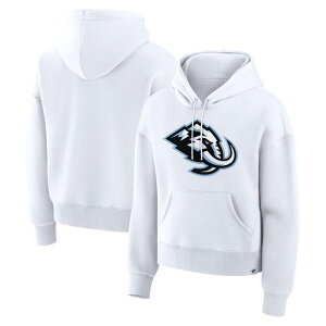 �t�@�i�e�B�N�X ���f�B�[�X �g�b�v�X T�V���c ���S �t���[�X �p�[�J�[ Women's Fanatics White Utah Mammoth Primary Logo Legacy Fleece Pullover Hoodie Utm White �z���C�g