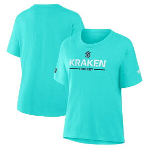 �t�@�i�e�B�N�X ���f�B�[�X �g�b�v�X T�V���c Women's Fanatics Ice Blue Seattle Kraken Authentic Pro Primary T-Shirt Krk Light �u���[