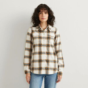 �G�f�B�[ �o�E�A�[ ���f�B�[�X �g�b�v�X �V���c �t���[�X Women's Eddie Bauer Fast Fleece Shirt Snow Plaid �`�F�b�N