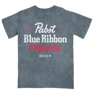 �A�j���L�����N�^�[ �����Y �g�b�v�X T�V���c �O���t�B�b�N Licensed Character Men's Pabst Blue Ribbon Original Graphic Tee Navy Wash �l�C�r�[