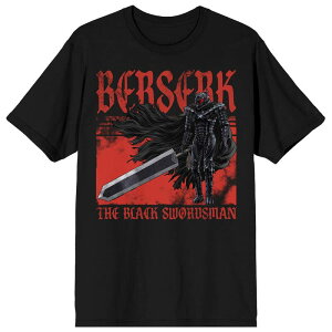 �A�j���L�����N�^�[ �����Y �g�b�v�X T�V���c �O���t�B�b�N Licensed Character Men's Berserk Guts In Armor Graphic Tee Black �u���b�N