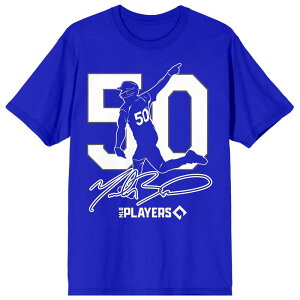 �A�j���L�����N�^�[ �����Y �g�b�v�X T�V���c �O���t�B�b�N Licensed Character Men's Mookie Bettsilhouette Number 50 Graphic Tee Royal Blue �u���[