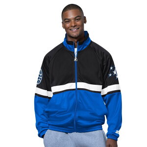 �X�^�[�^�[ �����Y �A�E�^�[ �W���P�b�g�E�u���]�� Men'starter Blue/White Orlando Magic The Veteran Tricotrack Raglan Full-Zip Jacket Mag Blue �u���[