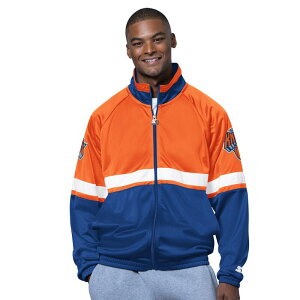 �X�^�[�^�[ �����Y �A�E�^�[ �W���P�b�g�E�u���]�� Men'starter Blue/White New Yorknicks The Veteran Tricotrack Raglan Full-Zip Jacket Kni Blue �u���[