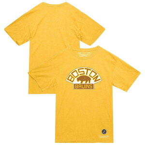 �~�b�`�F��&�l�X �����Y �g�b�v�X T�V���c Men's Mitchell & Ness Gold Boston Bruins Heritage T-Shirt Bsb Gold �S�[���h