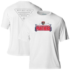 �R�����r�A �����Y �g�b�v�X T�V���c Men's Columbia White Florida Panthers Terminal Tackle Back-To-Back Stanley Cup Champions Omni-Shade T-Shirt Pnt White �z���C�g