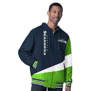 �J�[�� �o���N�X �����Y �A�E�^�[ �W���P�b�g�E�u���]�� �t�[�f�b�h�W���P�b�g Men's G-III Sports by Carl Banks College Navy/Charcoal Seattle Seahawks Dual Threat Reversable Full-Zip Hooded Jacket Sea Multi �}���`�J���[