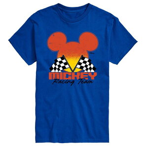 �A�j���L�����N�^�[ �����Y �g�b�v�X T�V���c �g�[�� �O���t�B�b�N Licensed Character Big & Tall Disney's Mickey Mouse Racing Team Graphic Tee Royal Blue �u���[