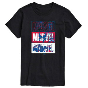 �A�j���L�����N�^�[ �����Y �g�b�v�X T�V���c �g�[�� ���S �O���t�B�b�N Licensed Character Big & Tall Marvel X-Men Character Logos Graphic Tee Black �u���b�N