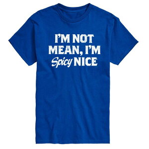 �A�j���L�����N�^�[ �����Y �g�b�v�X T�V���c �g�[�� �O���t�B�b�N Licensed Character Big & Tall I'm Not Mean I'm Spicy Nice Graphic Tee Royal Blue �u���[