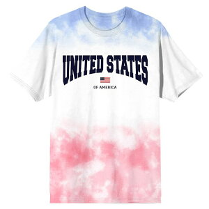 �A�j���L�����N�^�[ �����Y �g�b�v�X T�V���c �O���t�B�b�N LICENSED CHARACTER Men's Bioworld United States Of America Flagraphic Tee Red White Blue �z���C�g