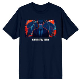 アニメキャラクター メンズ トップス Tシャツ グラフィック LICENSED CHARACTER Men's Chainsaw Man Aki Hayakawa Graphic Tee Navy ネイビー