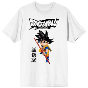 �A�j���L�����N�^�[ �����Y �g�b�v�X T�V���c �O���t�B�b�N Licensed Character Men's Dragon Ball Daima Son Goku Graphic Tee White �z���C�g