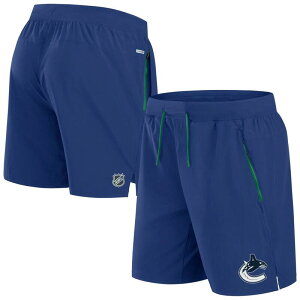 �t�@�i�e�B�N�X �����Y �{�g���X �n�[�t�p���c�E�V���[�c �V���[�g�p���c Men's Fanatics Blue Vancouver Canucks Authentic Pro Rink Performance Shorts Cnk Blue �u���[