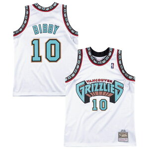 ~b`F&lX Y gbvX TVc W[W[ Men's Mitchell & Ness Mike Bibby White Vancouver Grizzlies 1998/99 Hardwood Classicswingman Jersey Nba White zCg