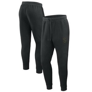 �t�@�i�e�B�N�X �����Y �{�g���X �J�W���A���p���c �W���K�[�p���c Men's Fanatics Black Seattle Kraken Authentic Proad Tri-Blend Joggers Krk Black �u���b�N