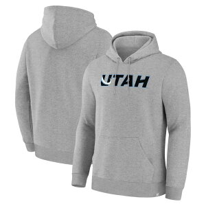 �t�@�i�e�B�N�X �����Y �g�b�v�X T�V���c �t���[�X �p�[�J�[ Men's Fanatics Heather Gray Utah Mammoth Combo Legacy Fleece Pullover Hoodie Utm Grey �O���[