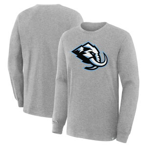 �t�@�i�e�B�N�X �����Y �g�b�v�X T�V���c ���S Men's Fanatics Heather Gray Utah Mammoth Primary Logo Legacy Long Sleeve T-Shirt Utm Grey �O���[