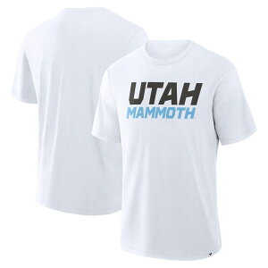 �t�@�i�e�B�N�X �����Y �g�b�v�X T�V���c Men's Fanatics White Utah Mammoth Wordmark Stadium Slub T-Shirt Utm White �z���C�g