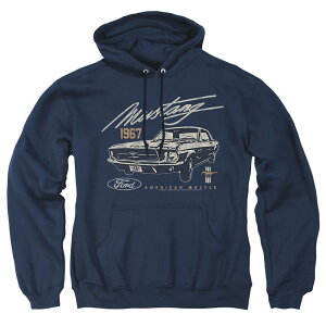 �A�j���L�����N�^�[ �����Y �g�b�v�X T�V���c �g�[�� �p�[�J�[ �O���t�B�b�N Licensed Character Big & Tall American Muscle Mustangraphic Pullover Hoodie Navy �l�C�r�[