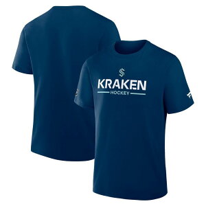 �t�@�i�e�B�N�X �����Y �g�b�v�X T�V���c Men's Fanatics Deep Sea Blue Seattle Kraken Authentic Pro Primary T-Shirt Krk Navy �l�C�r�[