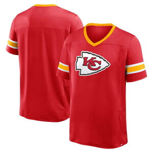 �t�@�i�e�B�N�X �����Y �g�b�v�X T�V���c V�l�b�N Men's Fanatics Red Kansas City Chiefs Hometown Premium Hashmark V-Neck T-Shirt Chf Red ���b�h