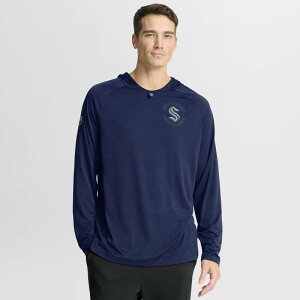 �t�@�i�e�B�N�X �����Y �g�b�v�X T�V���c �p�[�J�[ Men's Fanatics Navy Seattle Kraken Authentic Pro Rink Raglan Hoodie Krk Navy �l�C�r�[