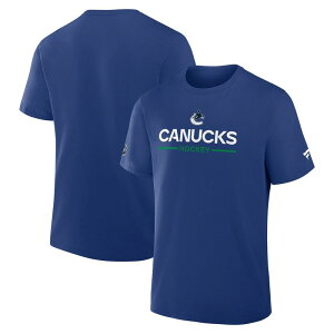 �t�@�i�e�B�N�X �����Y �g�b�v�X T�V���c Men's Fanatics Blue Vancouver Canucks Authentic Pro Primary T-Shirt Cnk Blue �u���[