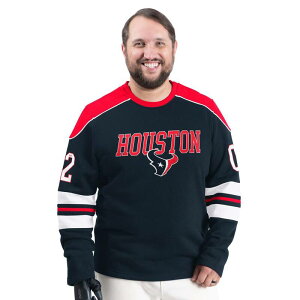 �J�[�� �o���N�X �����Y �g�b�v�X T�V���c �N���[�l�b�N �X�E�F�b�g Men's G-III Sports by Carl Banks Navy Houston Texans Adaptive Lord Stanley Crewneck Sweatshirtxs Navy �l�C�r�[