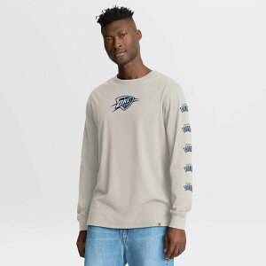 �t�@�i�e�B�N�X �����Y �g�b�v�X T�V���c Men's Fanatics Cream Oklahoma City Thunder Crossover Collection Ball Screen Action Premium Long Sleeve T-Shirt Okt Beige �x�[�W��