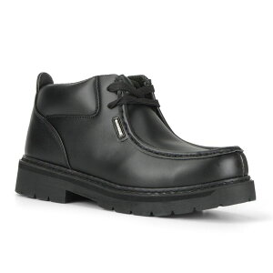 yz OY Y u[cECu[c V[Y Lugz Strutt LX Men's Moc-Toe Ankle Boots Black Smooth