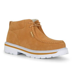 yz OY Y u[cECu[c V[Y Lugz Strutt LX Men's Moc-Toe Ankle Boots Golden Wheat White