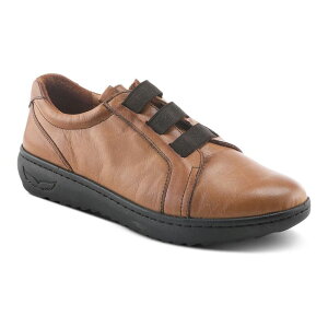 yz XvOXebv fB[X T_ V[Y Spring Step Pinna Women's Leather Slip-On Shoes Camel