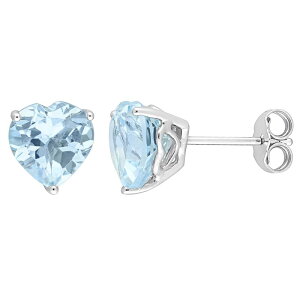 Xe O[X fB[X ANZT[ sAXECO Stella Grace Sterling Silver & Gemstone Heart Stud Earrings Blue Topaz u[