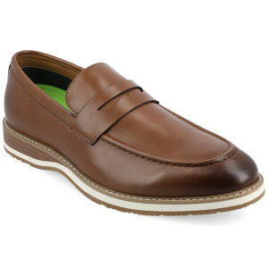 yz oX Y Xb|E[t@[ V[Y Vance Co. Kahlil Men's Tru Comfort Foam Slip-On Penny Loafers Cognac