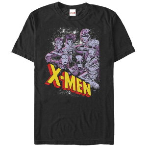 �}�[�x�� �����Y �g�b�v�X T�V���c �g�[�� �O���t�B�b�N Big & Tall Marvel X-Men Star Group Graphic Tee Black �u���b�N