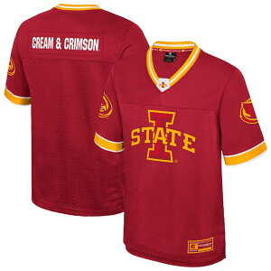 RVA Y gbvX TVc W[W[ Men's Colosseum Cardinal Iowa State Cyclones Nothing Buthe Hits Football Jersey Isu Red bh