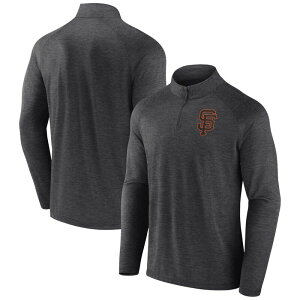 �v���t�@�C�� �����Y �g�b�v�X T�V���c �g�[�� Men's Profile Black San Francisco Giants Big & Tall Raglan Quarter-Zip Top Gnt Black �u���b�N