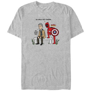 �}�[�x�� �����Y �g�b�v�X T�V���c �g�[�� �O���t�B�b�N Big & Tall Marvel Deadpool & Wolverine You Should Meet Dogpool Graphic Tee Athletic Heather �w�U�[
