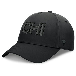 �t�@�i�e�B�N�X �����Y �A�N�Z�T���[ �X�q Men's Fanatics Black Chicago Blackhawks Authentic Proad Team Code Flex Hat Hwk Black �u���b�N